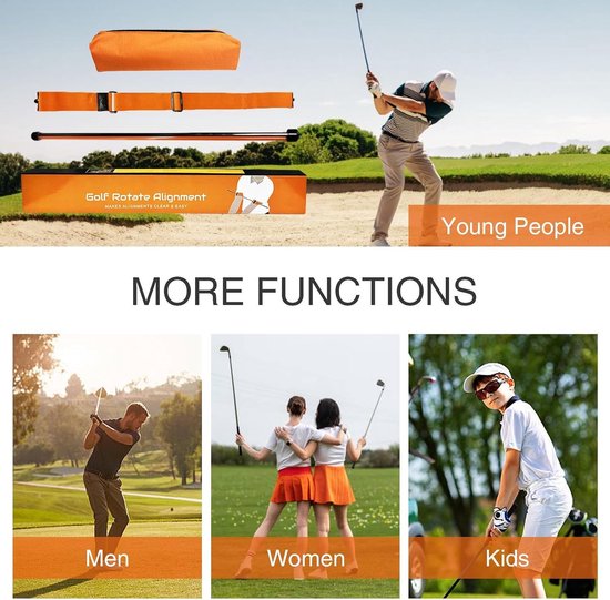 Golf Swing Trainer - Swing Aid - Nauwkeurigheid Verbeteren - Schouderuitlijning Corrigeert - 60 cm - Niet gespecificeerd van GOLF — afbeelding 4