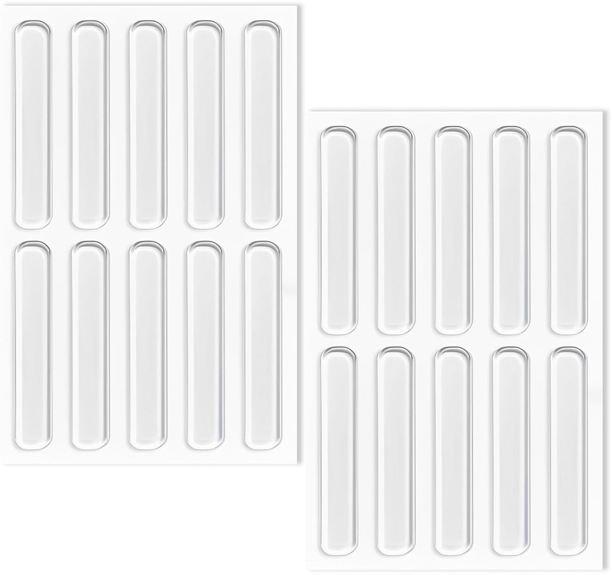 Dailygoods- Meubelbumpers 20 Stuks - Siliconen - Zelfklevend - Transparant - Kastdeurbumpers - Geluiddempende Bescherming - 6,3 cm - Bufferpads