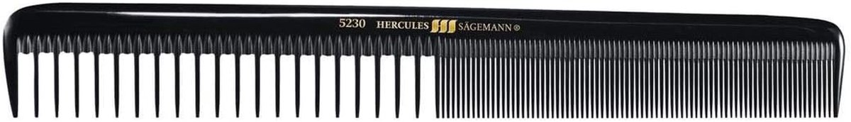 Universele Haarkam - Tondeusekam Snijkam - Haar Knippen Stylen - Extra Brede Tandverdeling - 215 cm - Zwart