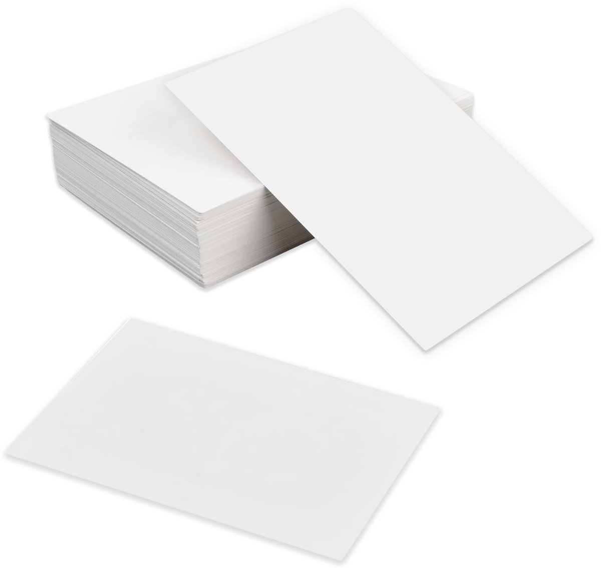 Dailygoods - 100 stuks A6 witte ansichtkaarten, leeg berichtenpapier, lege kaarten, witte kaarten, blanco kaart voor tekenen, schrijven en afdrukken van ansichtkaarten