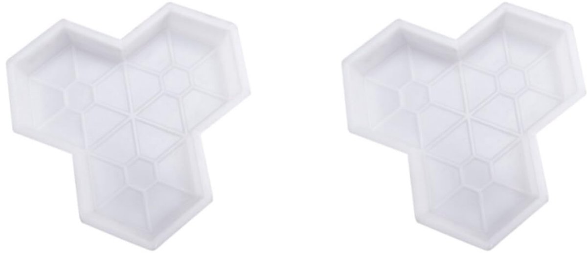 Pad Maker Mal - Betonvorm Steen - Tuinpad Maken - Herbruikbaar Esdoornblad - 28 x 27.5 cm - Grijs