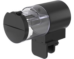 Automatische Visvoeder - Voederautomaat Aquarium - Zorgeloos Voeren - Vochtbestendige Timer - 100 ml Container - Zwart