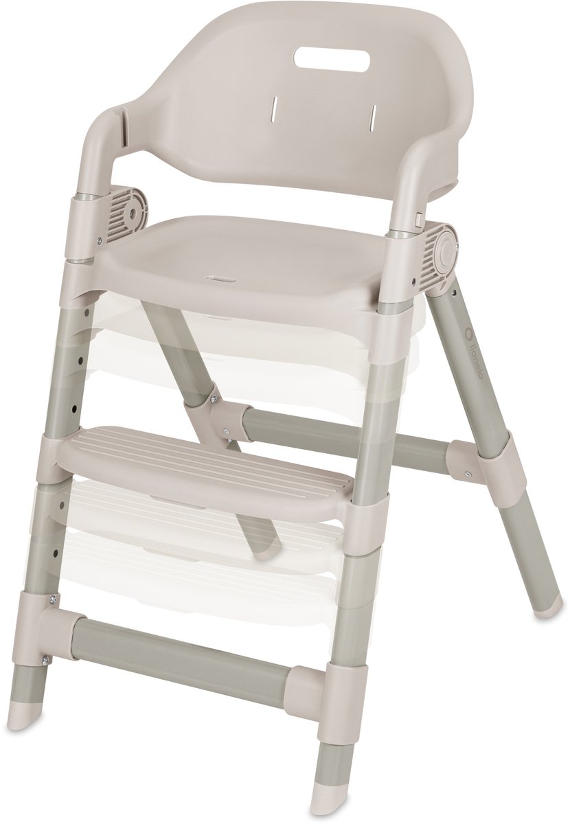 Lionelo Matt Kinderstoel 3in1 – Meegroeiende Eetstoel van 6 Maanden tot 110 kg – Opvouwbaar – Verstelbare Zitting & Voetensteun – 5-Puntsgordel – Afneembare Tray – Compact Design – Kinderstoel voor Baby, Kind en Volwassene – foto 3