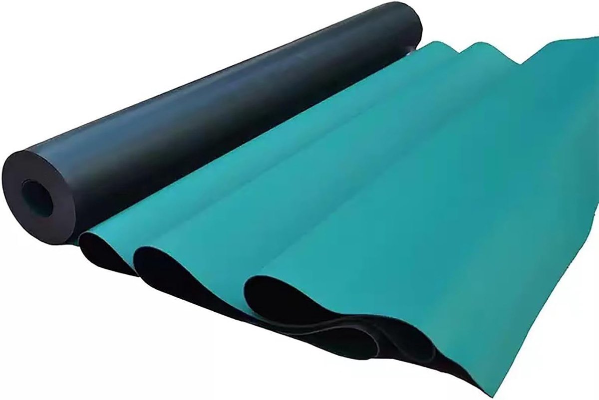 Soldeerwerkmat - Werkstationmat antistatisch - Elektronica Reparatie - Hittebestendig Rubber - 100x190cm - Groen