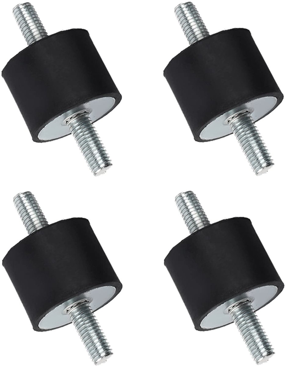 Dailygoods- Schokdemper Rubber - 4 Rubberen Steunen - Trillingscontrole - Geluidsreductie - Stabiliteit - Hoogwaardig Materiaal - Trillingsisolator