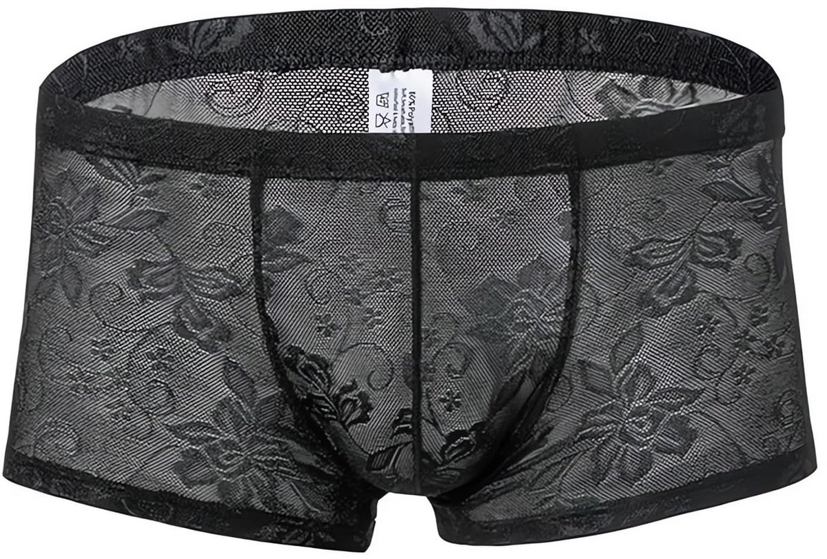 Dailygoods- Boxershorts Transparant Kant - Boxershort Heren - Ondergoed Heren - Modieus Ondergoed - Casual Ondergoed - Zacht en Elastisch