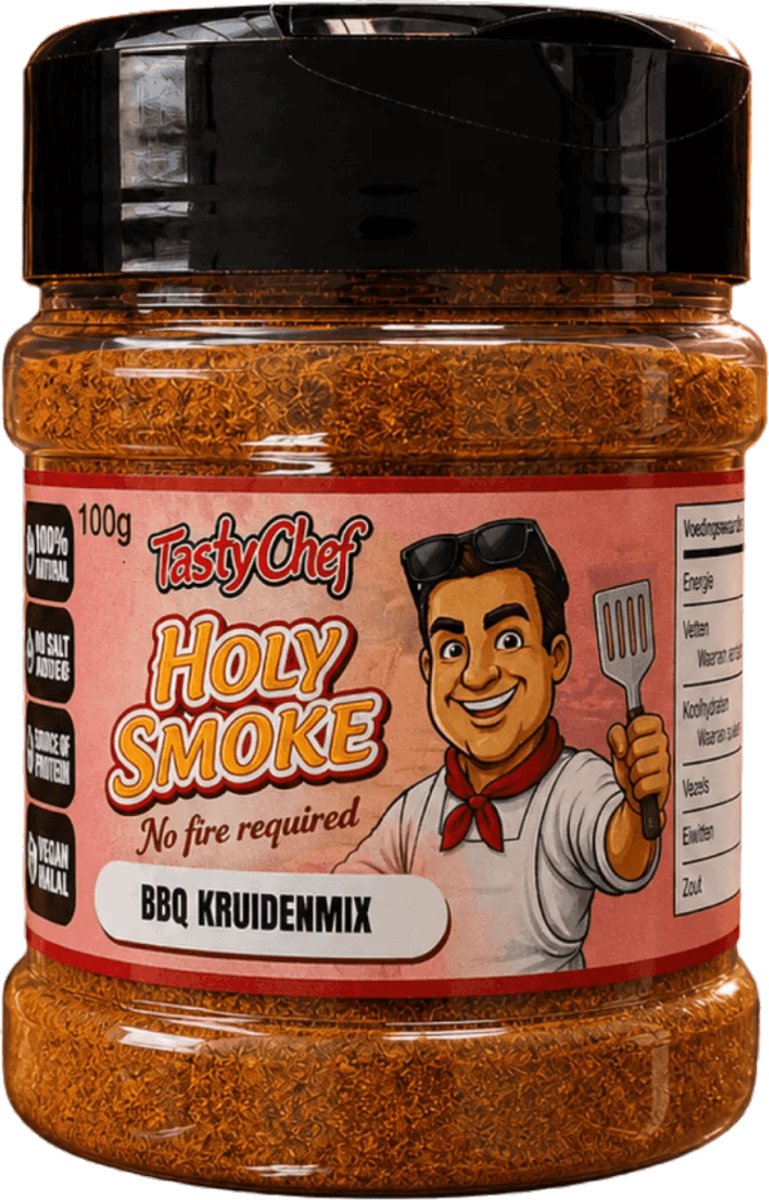 TastyChef Holy Smoke - BBQ Kruidenmix voor BBQ, ribs & burgers