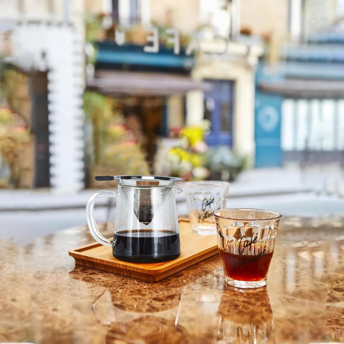 1 stuk - Koffiefilter voor druppelkoffie - Fijn dubbellaags roestvrijstalen koffiefilter - Metalen kegelvormig filter voor opschenken - Filter voor opschenken - Herbruikbaar filter - Geschikt voor het filteren van koffie — cadeau in Kookcadeaus - foto 6