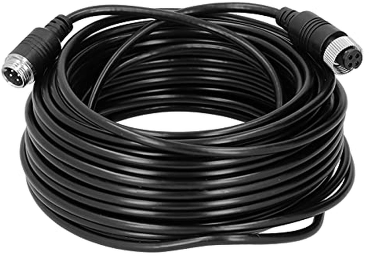 Video Verlengsnoer - Camera Kabel - Veilige Rit - Vergulde Connectoren - 10 Meter - Zwart