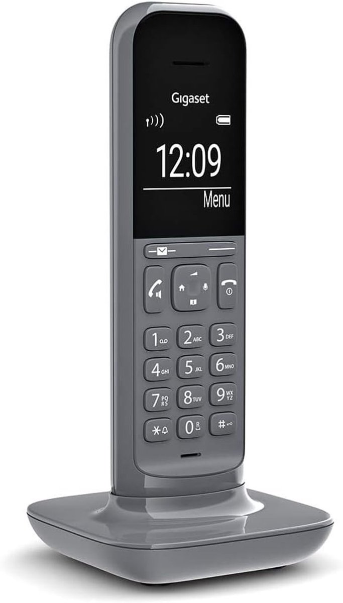 Draadloze Telefoon - Extra Handset - Thuisgebruik - Nummerblokkering - Groot Display - Antracietgrijs