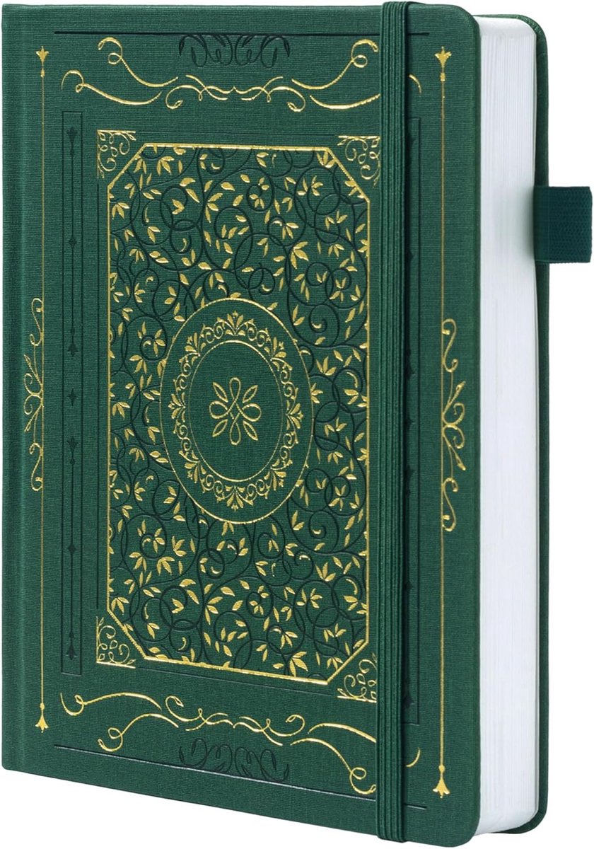 SnelShoppen - Dotted Notebook A5 - 160gsm Dikke Papier - Hardcover Puntrooster Notitieboek voor Reizen, School en Kantoor - 192 Pagina's - Stijlvolle