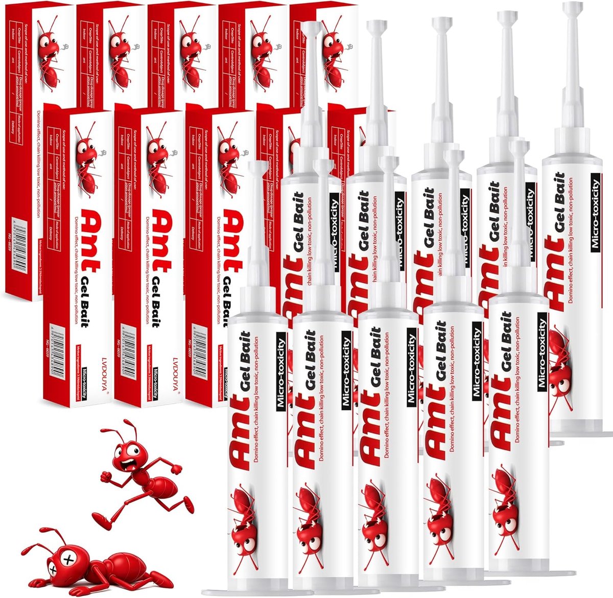 SnelShoppen - 10x40g Ant Baits - Effectieve Ant Killer voor Binnen - Veilig voor Kinderen en Huisdieren - Ideaal voor Keuken, Badkamer en Huishoudelij
