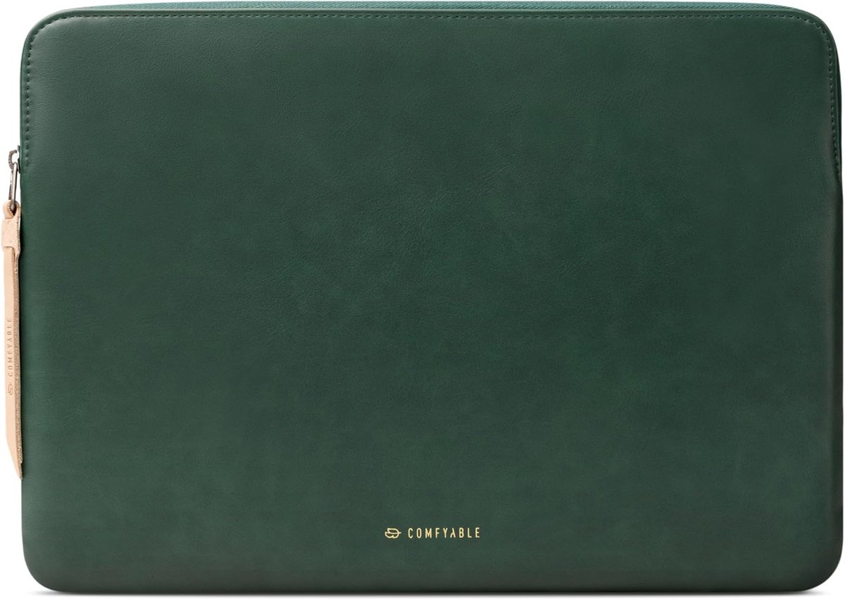 Thijox - Slanke Laptophoes 13/14 inch voor MacBook Air & Pro M5/M4/M3/M2/M1 Pro/Max 2026-2021, PU Reishoes Middernachtgroen, Bescherming, Stijlvol, Li