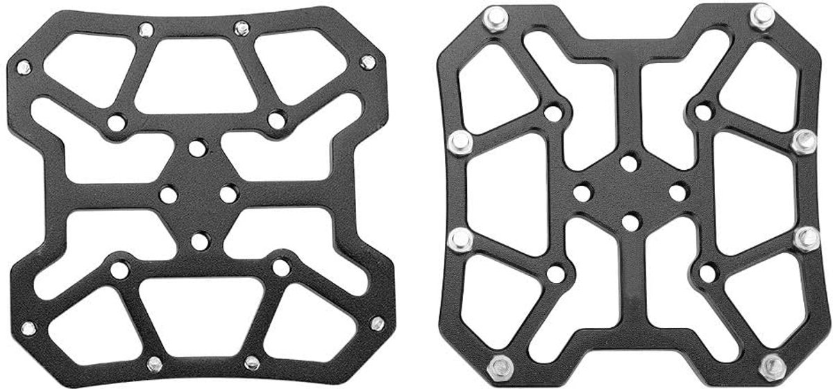 SnelShoppen - DEWIN Pedal Adapter SPD Platform Adapter Aluminium Fietsclipless 1 Paar Zwart Voor Mountainbike en Racefiets