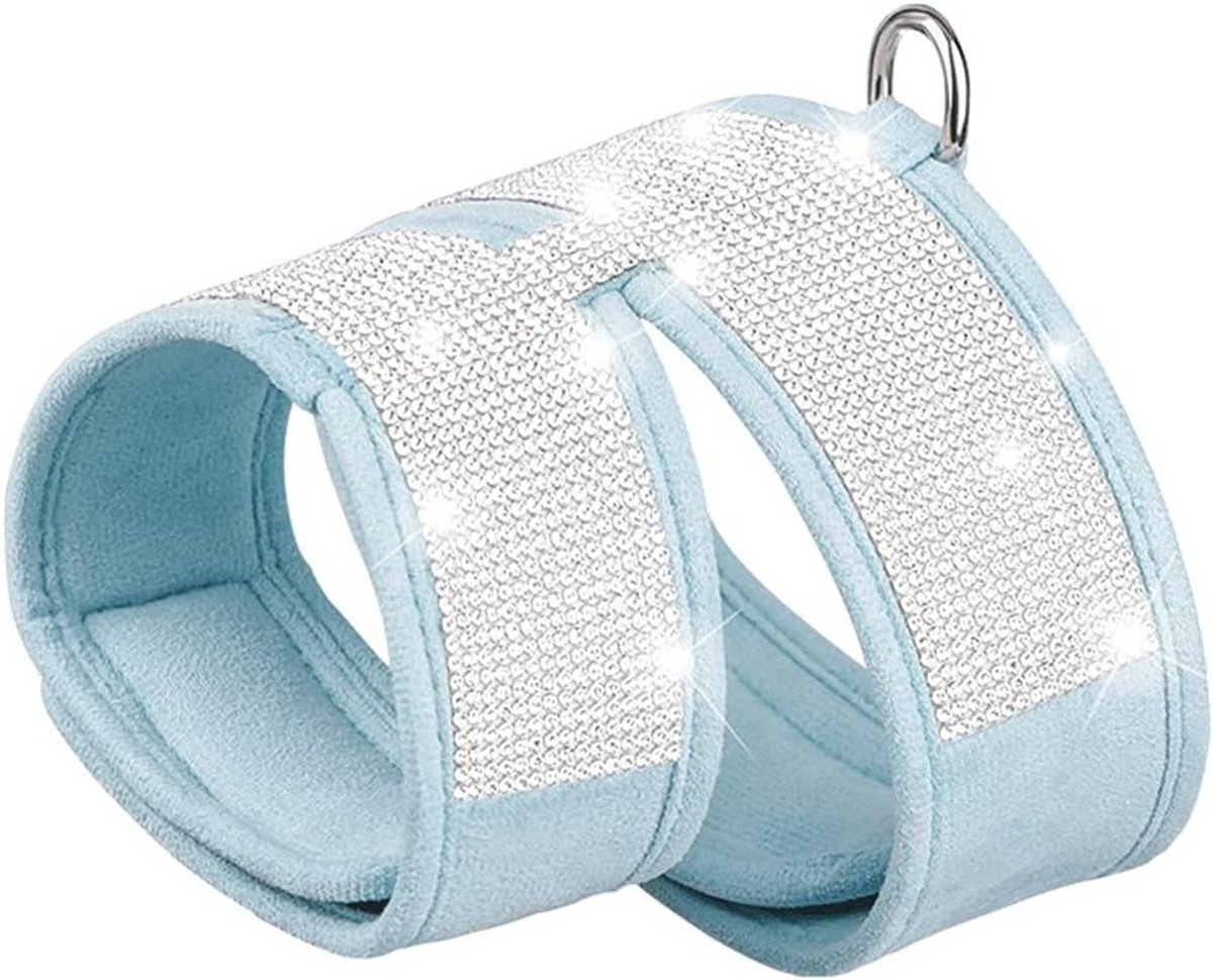 Verstelbaar en Comfortabel Kattenharnas met Strass Decoratie