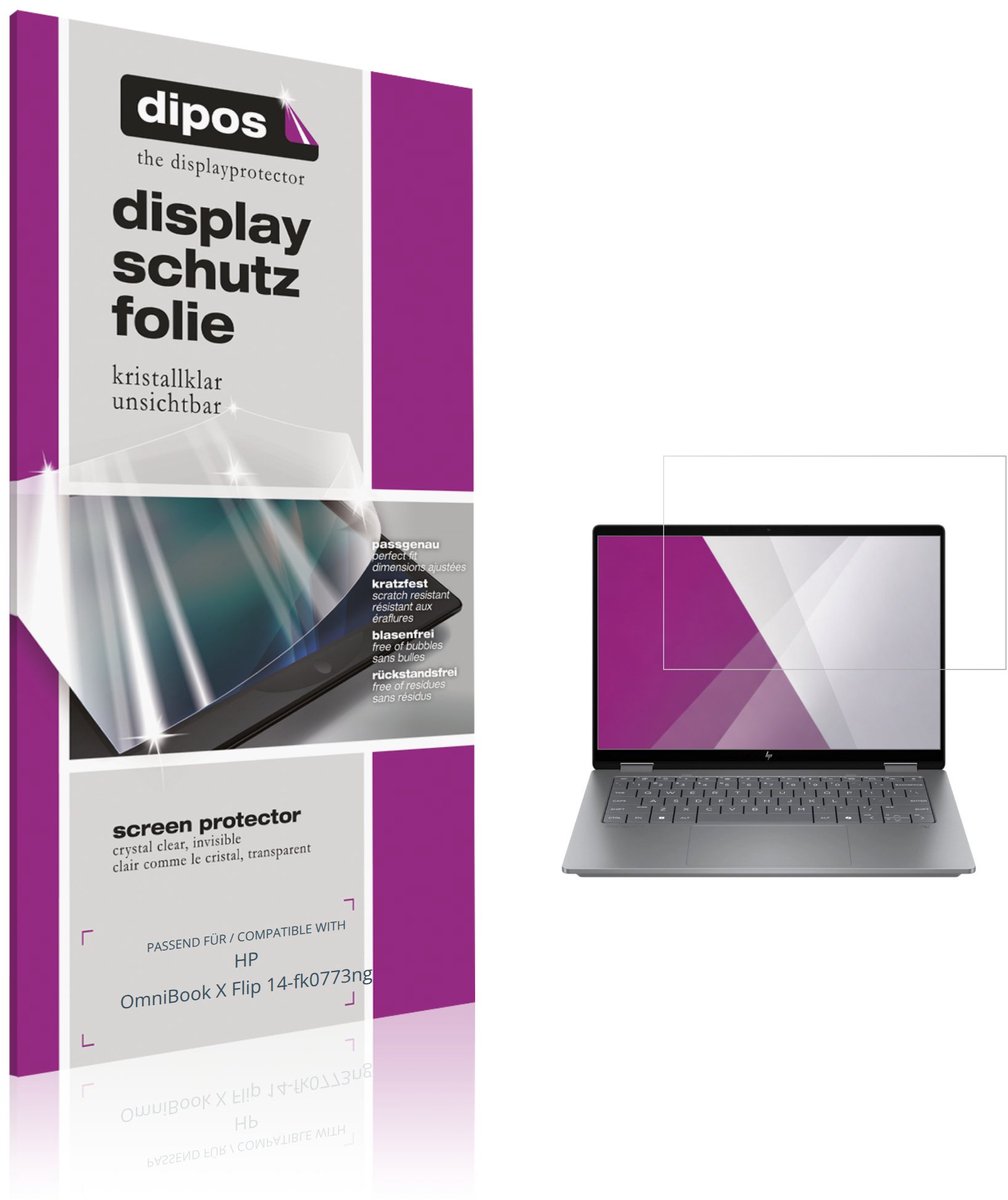 dipos – 2x Beschermfolie geschikt voor HP OmniBook X Flip 14-fk0773ng | Krasbestendige & heldere Screenprotector Ultra-Thin