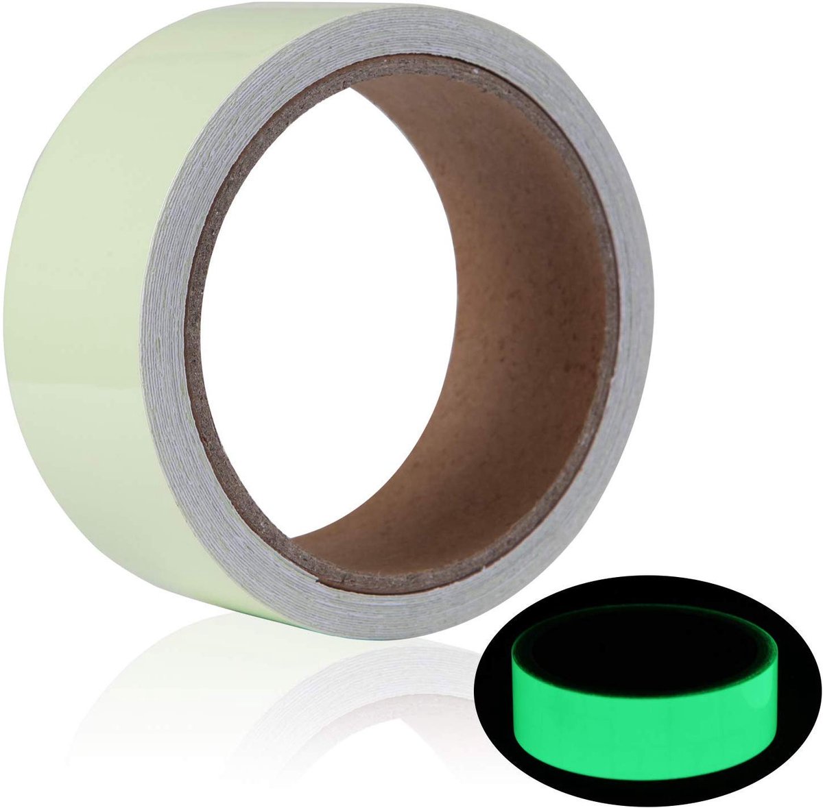 SnelShoppen - Luminous Tape, Groene Lichtstrip Stickers, Fluorescent Hechtband, Glow in the Dark Tape, Waterproof, Verwijderbaar, Duurzaam, 3cm x 5m,