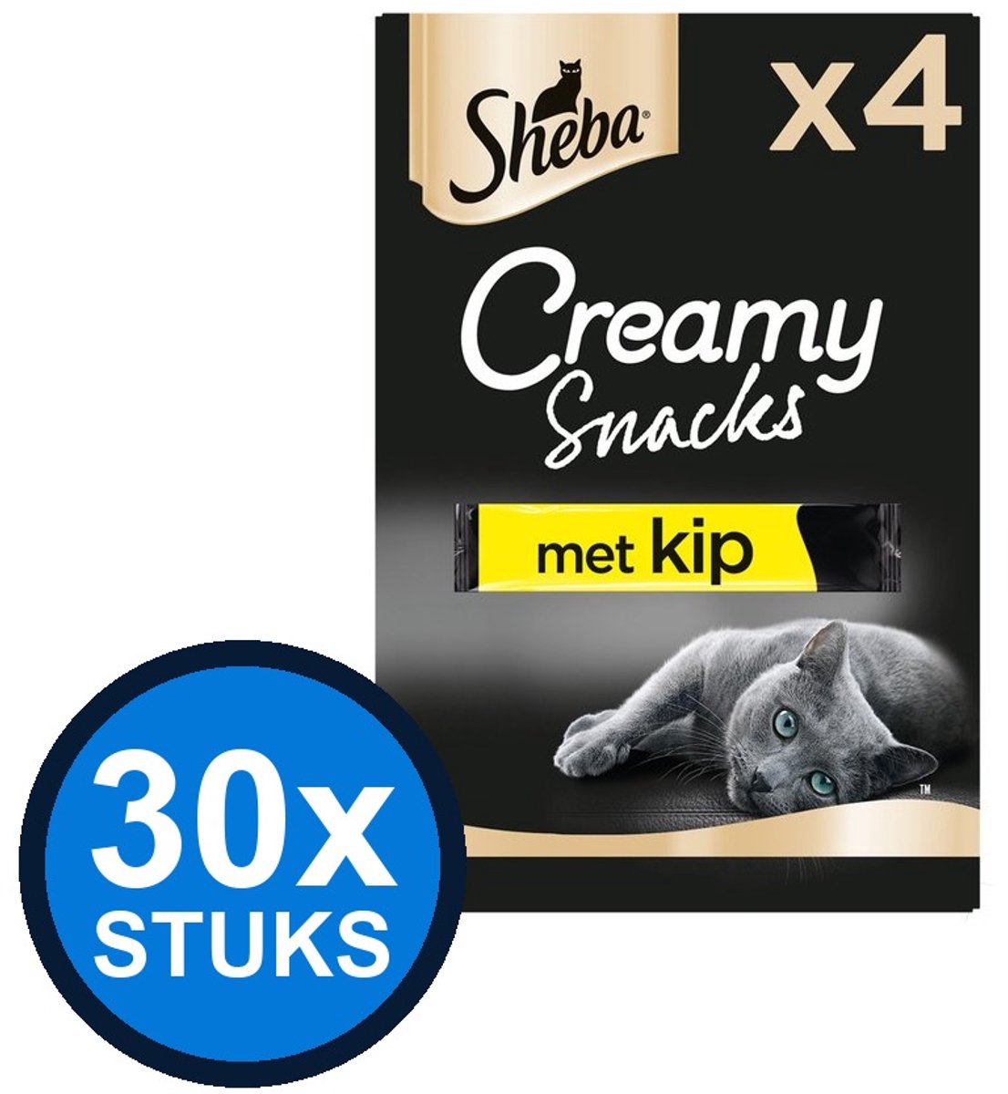 20 x Sheba Creamy Snacks - kattenscnack - 4x12g