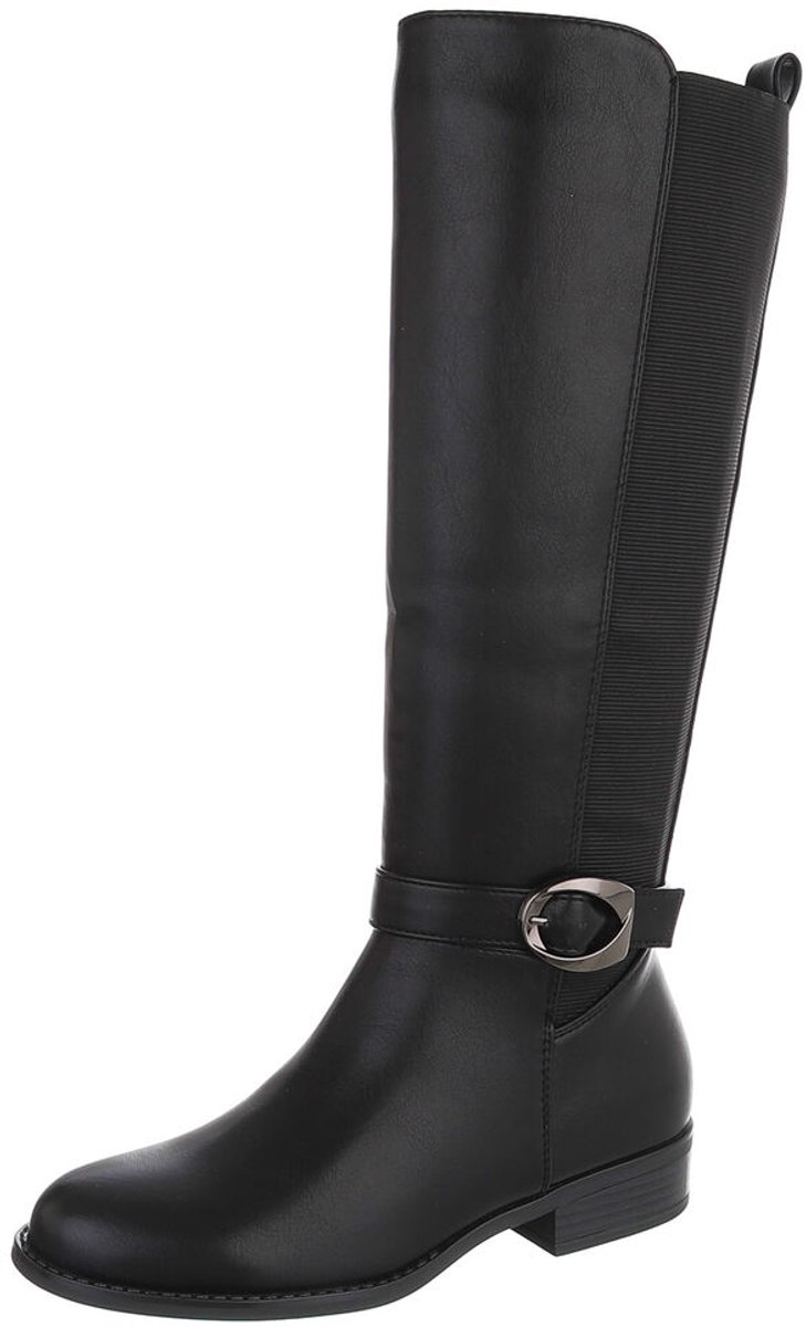 Dameslaarzen - Hoge schacht en gespdetail - Casual Mt:40