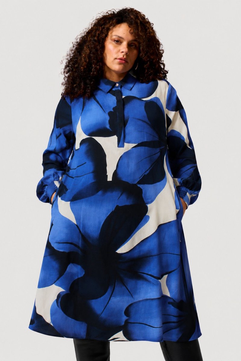 ZHENZI jurk Kelis met print