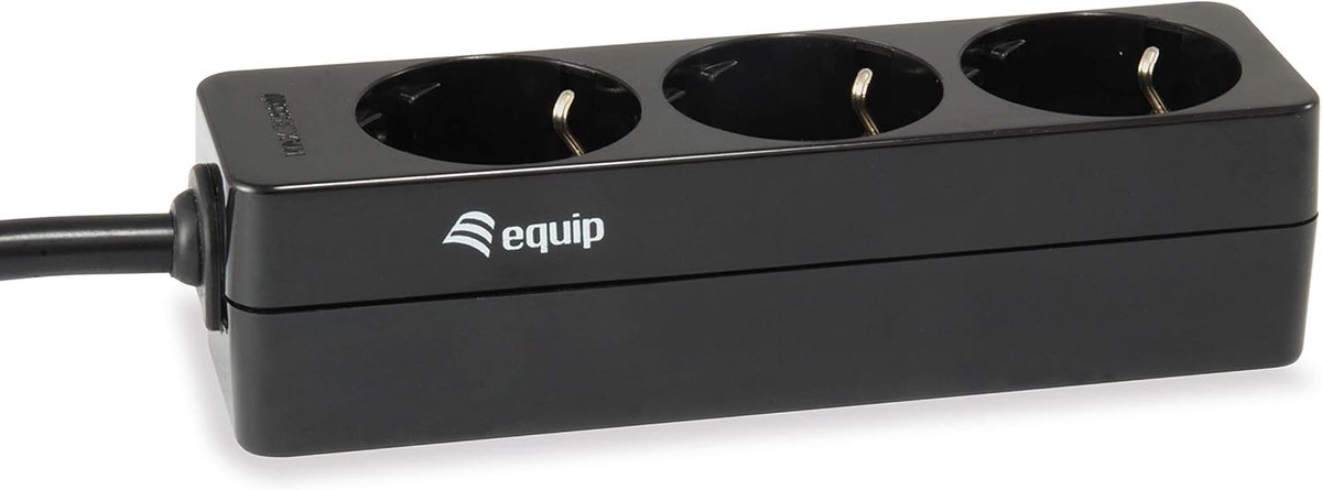 SnelShoppen - Powerstrip voor USV 3-gang Schuko 230V, 1.10m, C14 Plug, 10A, Ideaal voor Thuis, Kantoor en Camping