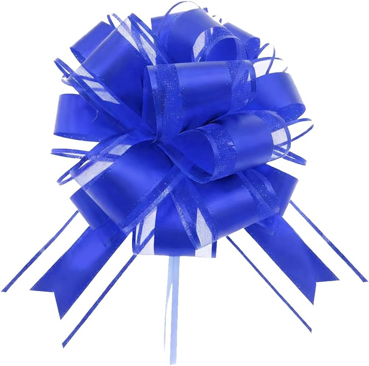 SnelShoppen - Grote Cadeaulint Strik Blauw (25cm) met Roze Trekstrik, Vlinderknopen, Perfect voor Verpakking, Huwelijk, Verjaardag, Kerst