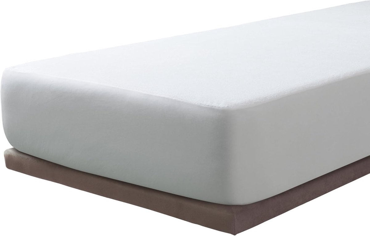 SnelShoppen - Matrasbeschermer 160 x 190/200 cm | Bamboo vezel | Waterdichte topper | Oeko-Tex gecertificeerd | Ademend en hygiënisch | Perfect voor k