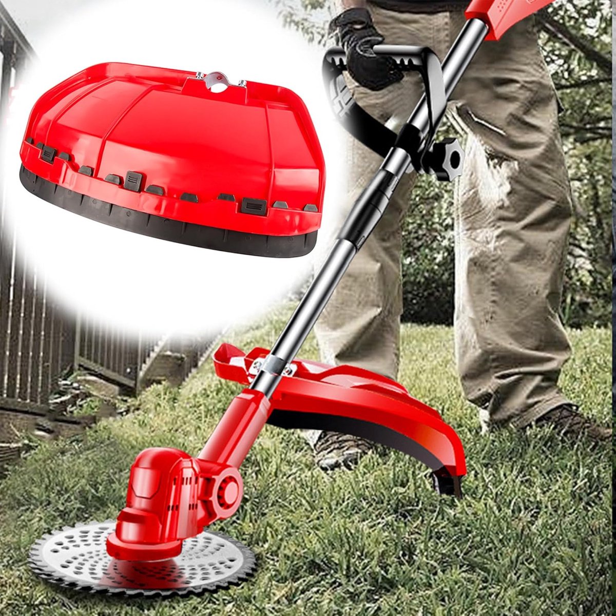 SnelShoppen - Trimmer Beschermhoes - Universele Bescherming voor Maaiers - Snijbescherming voor Motor Sense - Hoogwaardige Materiaal met 2 Schroeven -