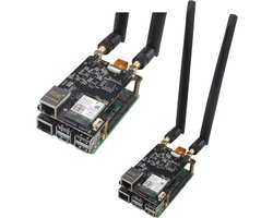 SnelShoppen - PCIe naar M.2 E-KEY WiFi7 6E 5 Adapter voor Raspberry Pi 5 met 2.5G Ethernet Netwerkpoort - Uitbreidingsbord voor Router, Smart Home, NA