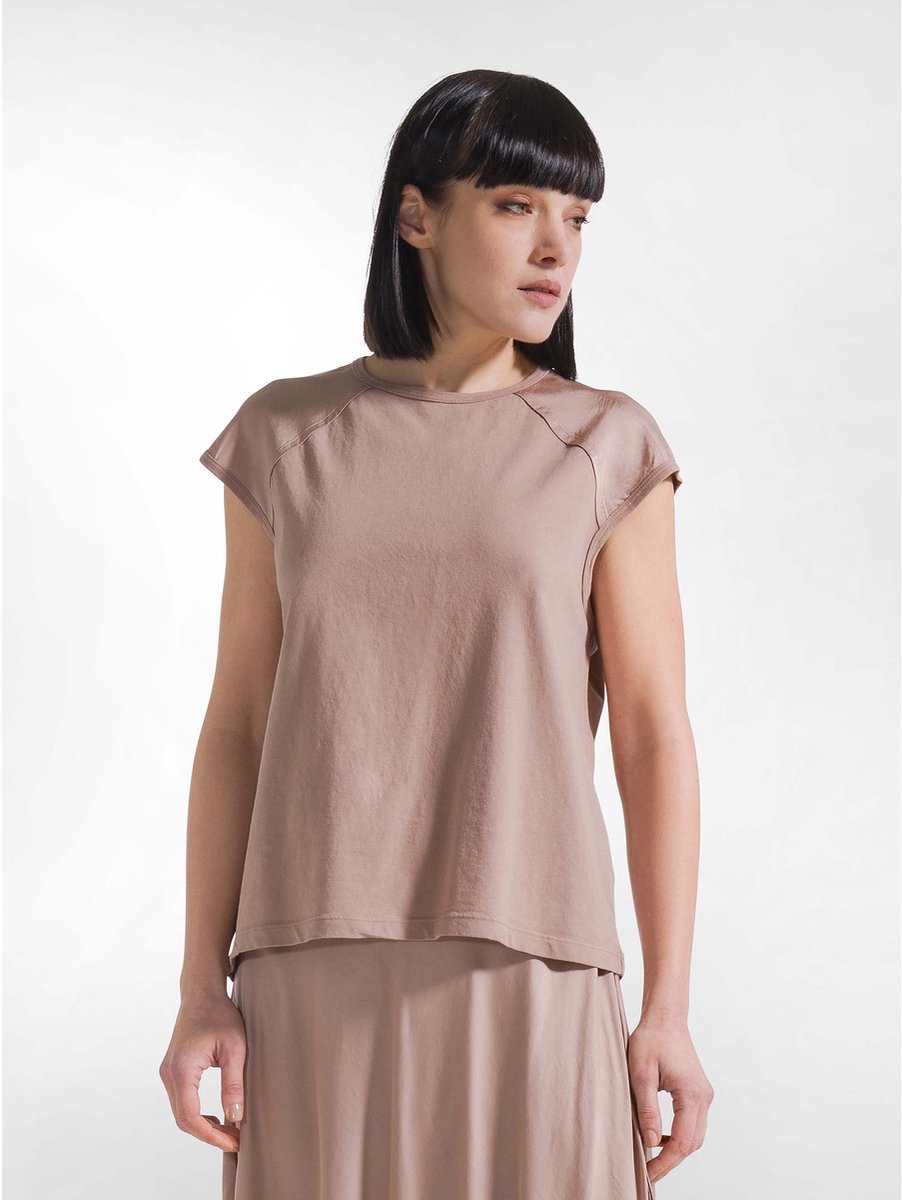 Deha Top Met Satijnen Mouwen - Fashion Wear - Vrouwen