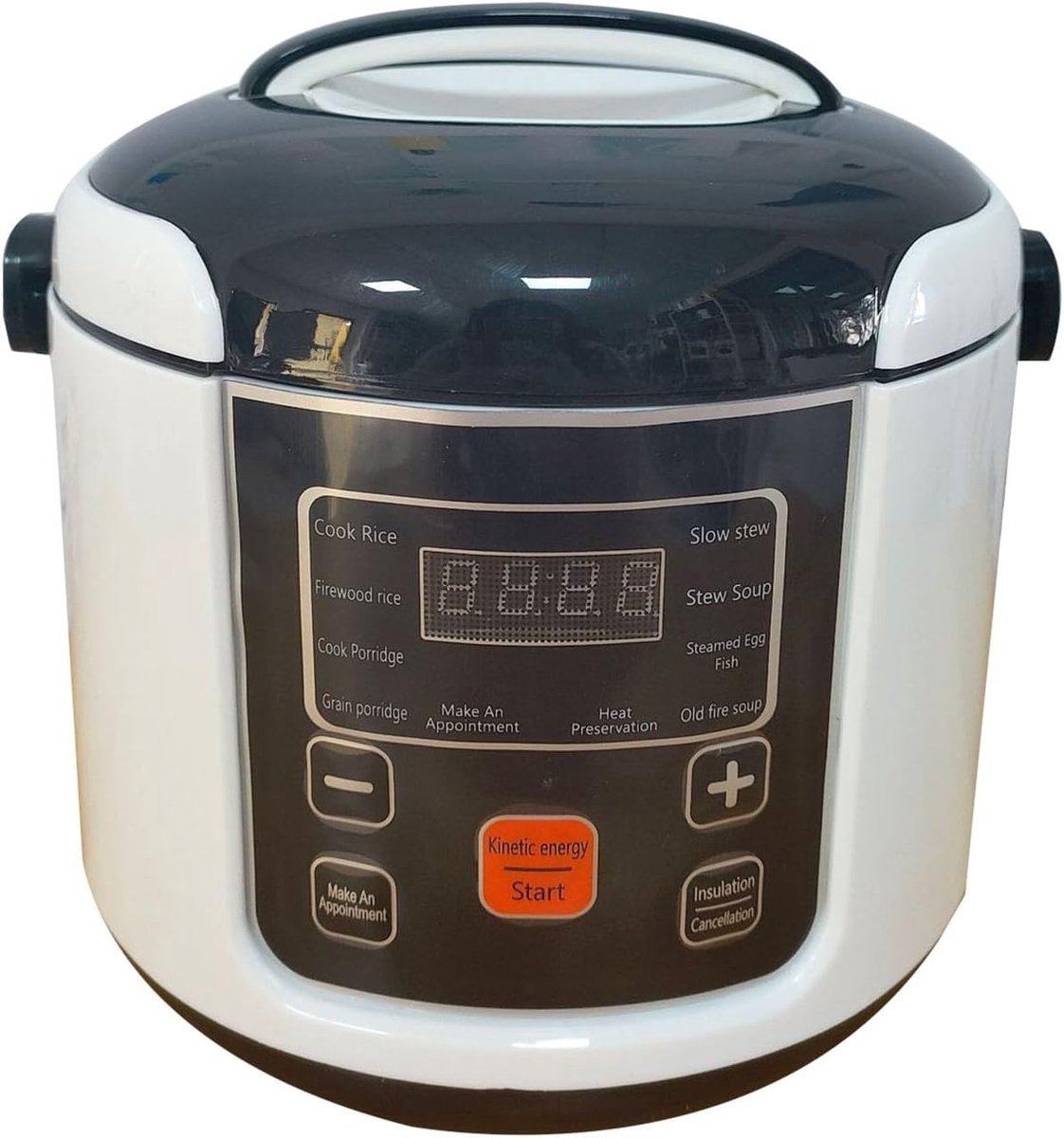 SnelShoppen - Car Rice Cooker 24V - 2 Liter Compacter Rijststomer met Warmhoudfunctie - Ideaal voor 2-5 Personen - Inclusief 12V Adapter voor Truckers