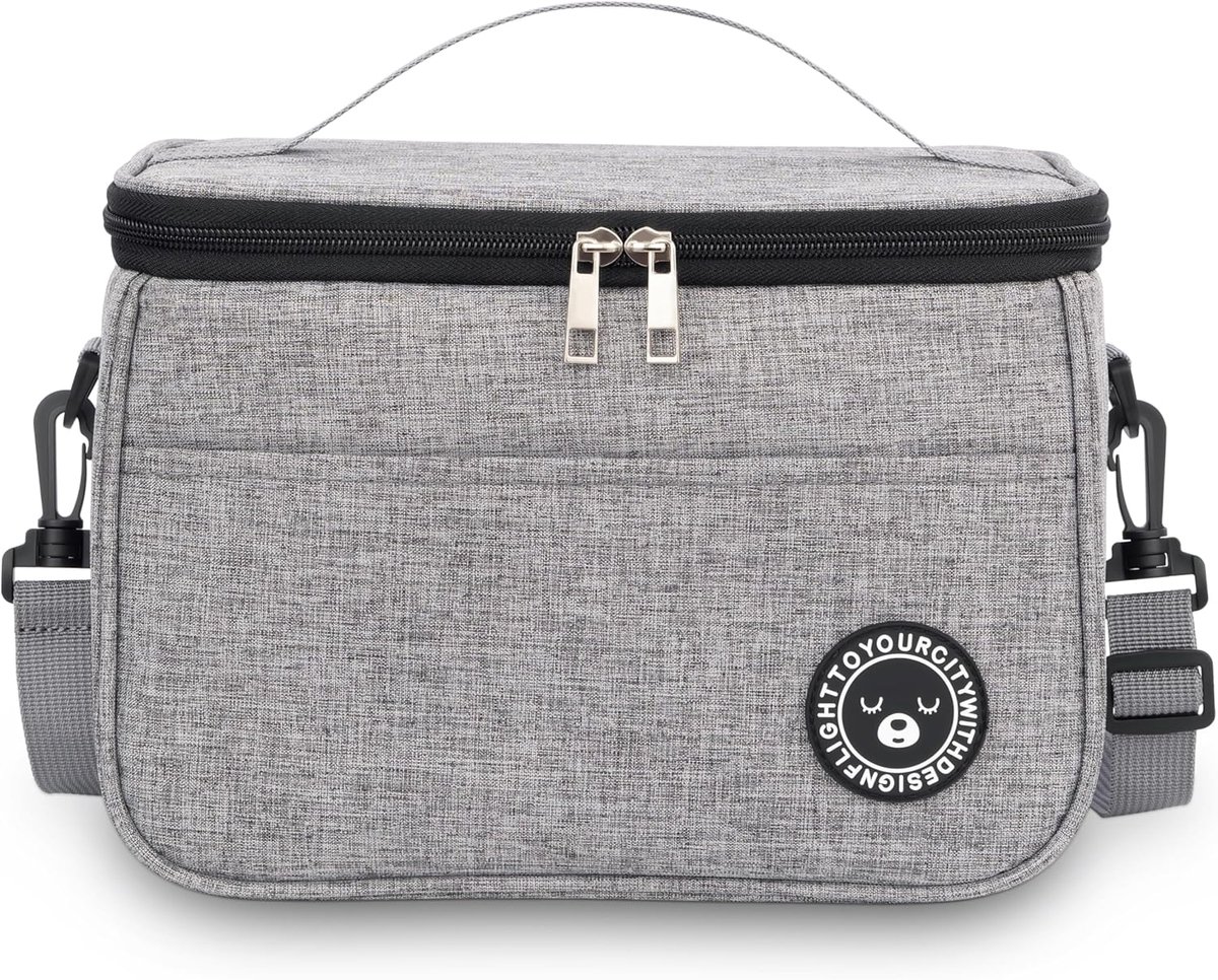Thijox - Geïsoleerde Lunchtas 6,4L - Koeltas Bento-Lunchtas met Schouderbanden - Opvouwbare Thermische Lunchtas voor Werk, Reizen, Kantoor, Picknick -