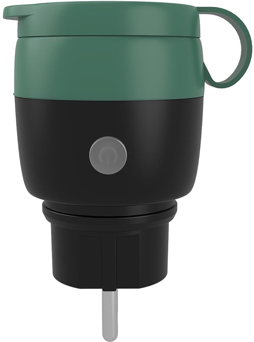 SnelShoppen - WLAN Smart Plug Type E (EU) 16 A 3680 W - Slimme Wi-Fi Stopcontact voor Tuin, Keuken, Buitenverlichting, Energie Besparing, 1 Pack