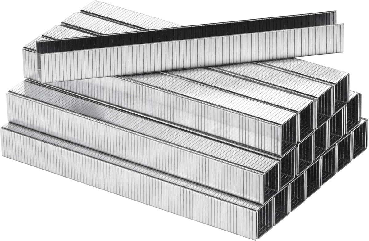 SnelShoppen - Meite T50 Staples 12mm - Type 140 Staples 10.5mm Crown - Verzinkte Heavy Duty Tackers - 5000 Stuks voor Upholstery, Constructie en Meube