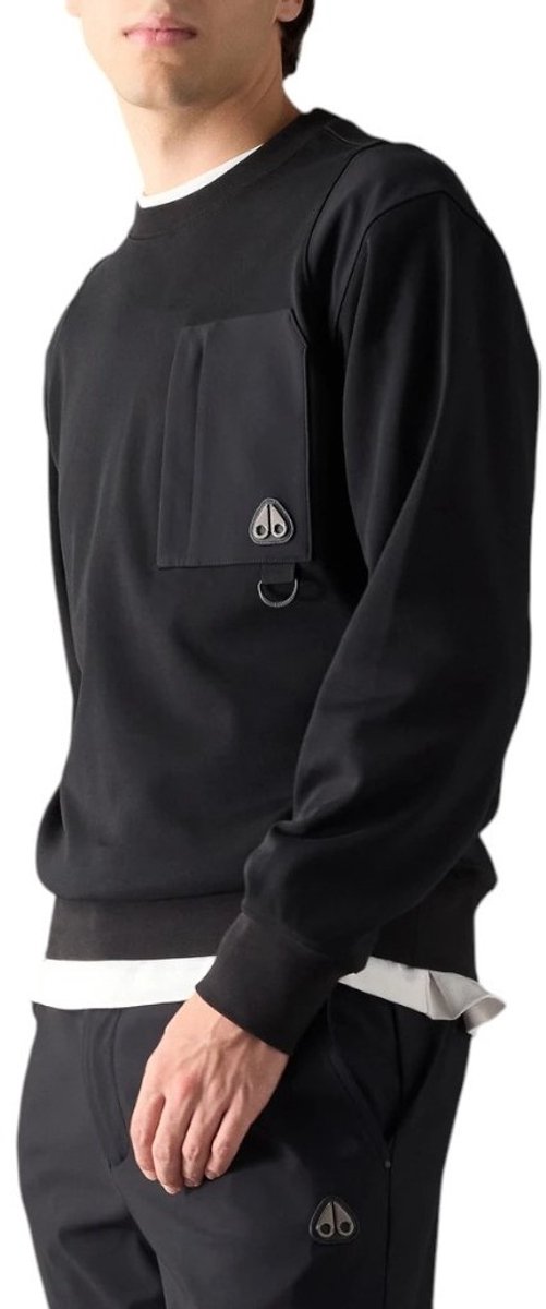 Moose Knuckles Heren Trui Zwart M35MS618/292 Dalon Crew