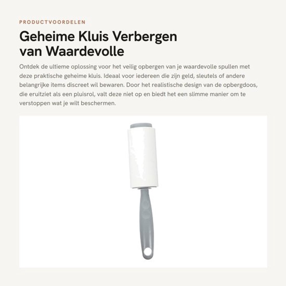 Kluis Veilig - Opbergdoos met Deksel - Verborgen Vakken - Veiligheidscontainer - Sleutels/Contant Geld - Praktisch en Veelzijdig