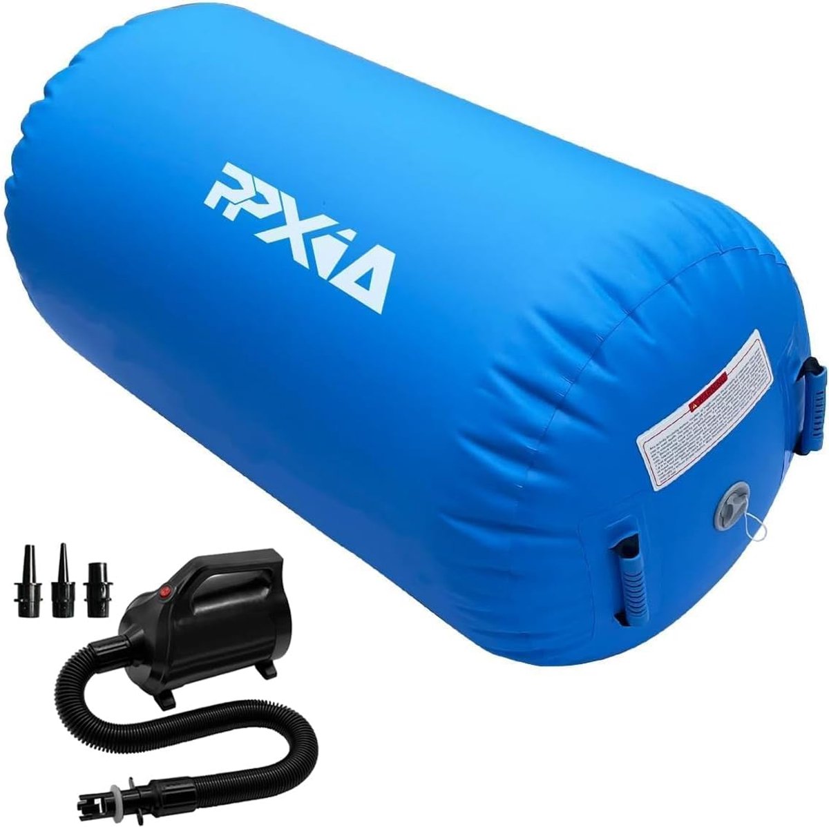 SnelShoppen - Air Roll Inflatable Air Roller Gymnastics Mat, Tumbling Mat, Yoga Roller met Pomp, Duurzaam PVC, Perfect voor Training en Reizen