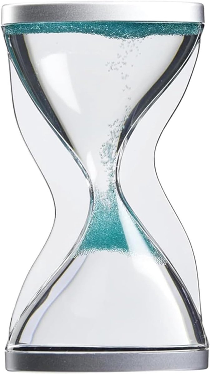 SnelShoppen - Anti-Gravity Zandloper 10 Minuten Sensory Timer met Vloeiende Zand Retro Acryl Decoratie voor Kantoor en Thuis, Anti Stress Hulpmiddelen