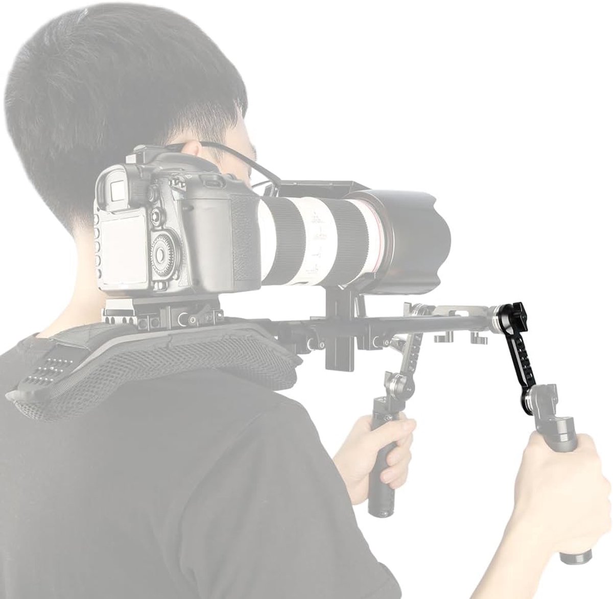 SnelShoppen - Extension Arm met Rosette voor ARRI Standaard Handgrepen - Camera Schouder Rig - Aluminium Legering - 31.8mm - Geschikt voor Accessoires