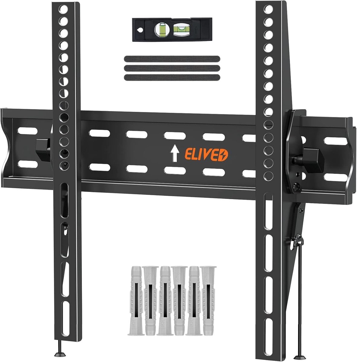SnelShoppen - Ultra Slim TV Beugel voor 26-60 Inch TV's, VESA 75x75mm-400x400mm, Tot 45kg, Verstelbare Tilt Beugel voor LCD, LED, OLED, Muurbeugel