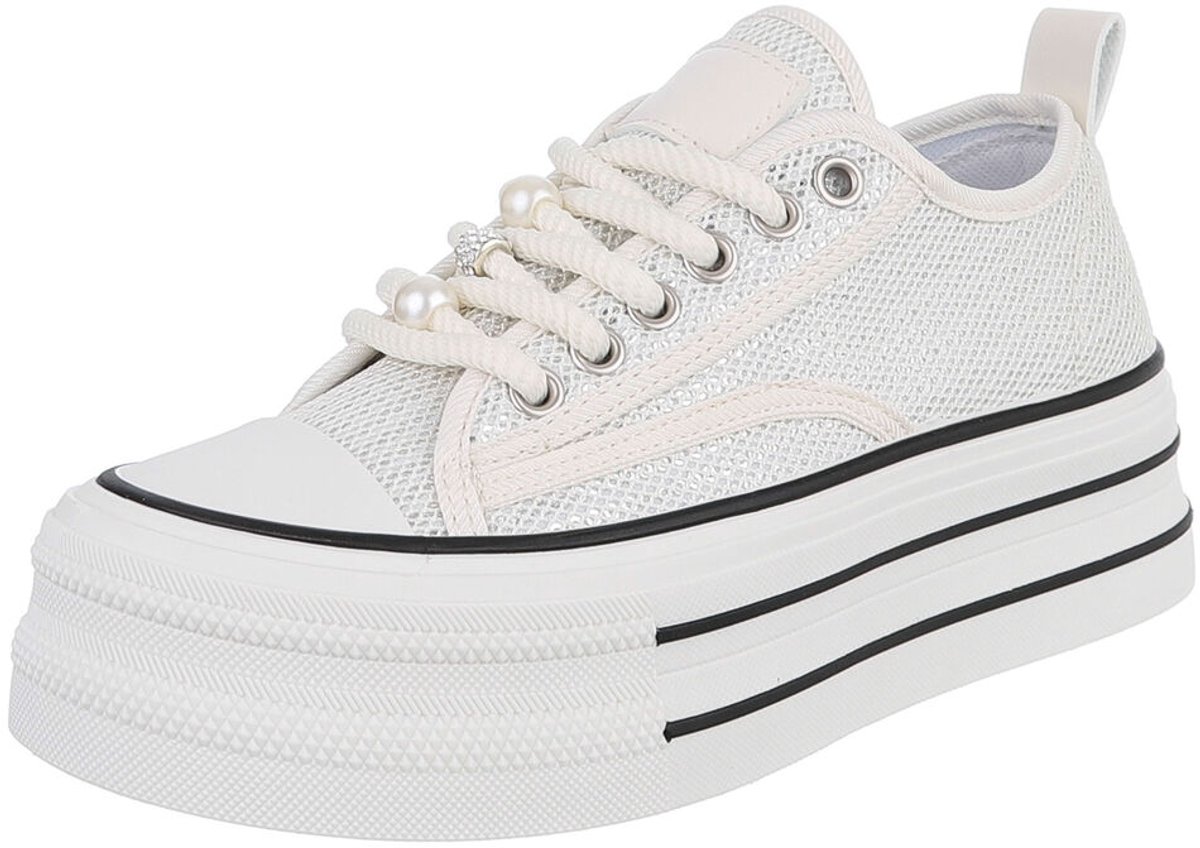 Sneaker - Platformzool en mesh - Dames Mt:41