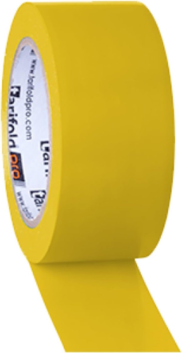SnelShoppen - Gele Adhesieve Tape 33m x 50mm voor Markeren en Aanduiden - Ideaal voor Vloeren, Werkplaatsen, Scholen en Winkels - Binnengebruik