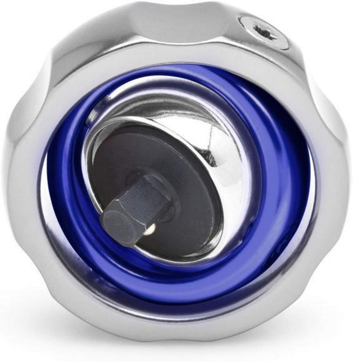 SnelShoppen - 1/4" Dr. Gimble Ratchet met 72 Tanden, Anodized Aluminium, 5° Swivel Arc voor Gemakkelijk Toegang - Perfect voor Klussen, Onderhoud en D