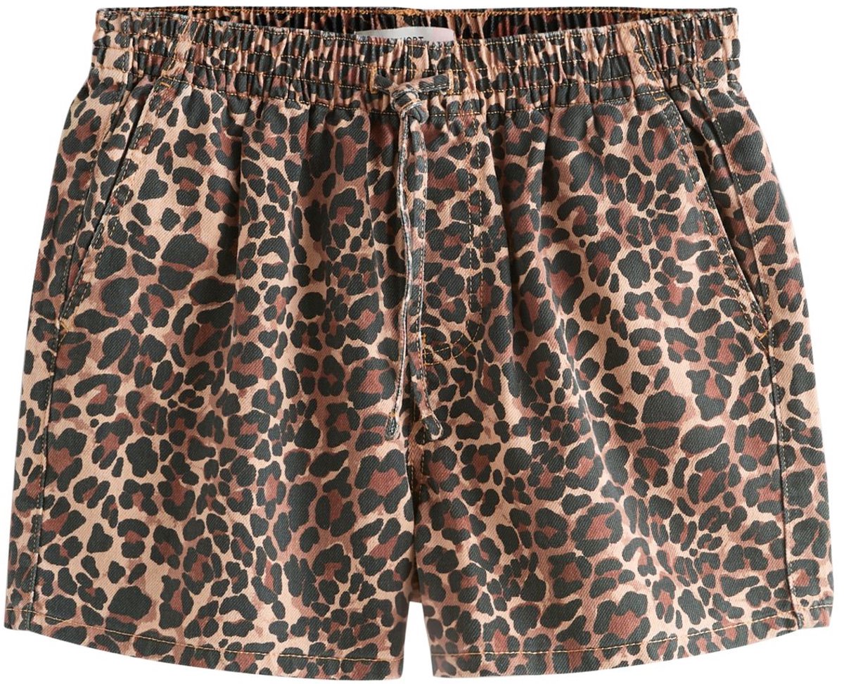 Next - Dames - Drawstring Mini Shorts - Tall - Dierenprint