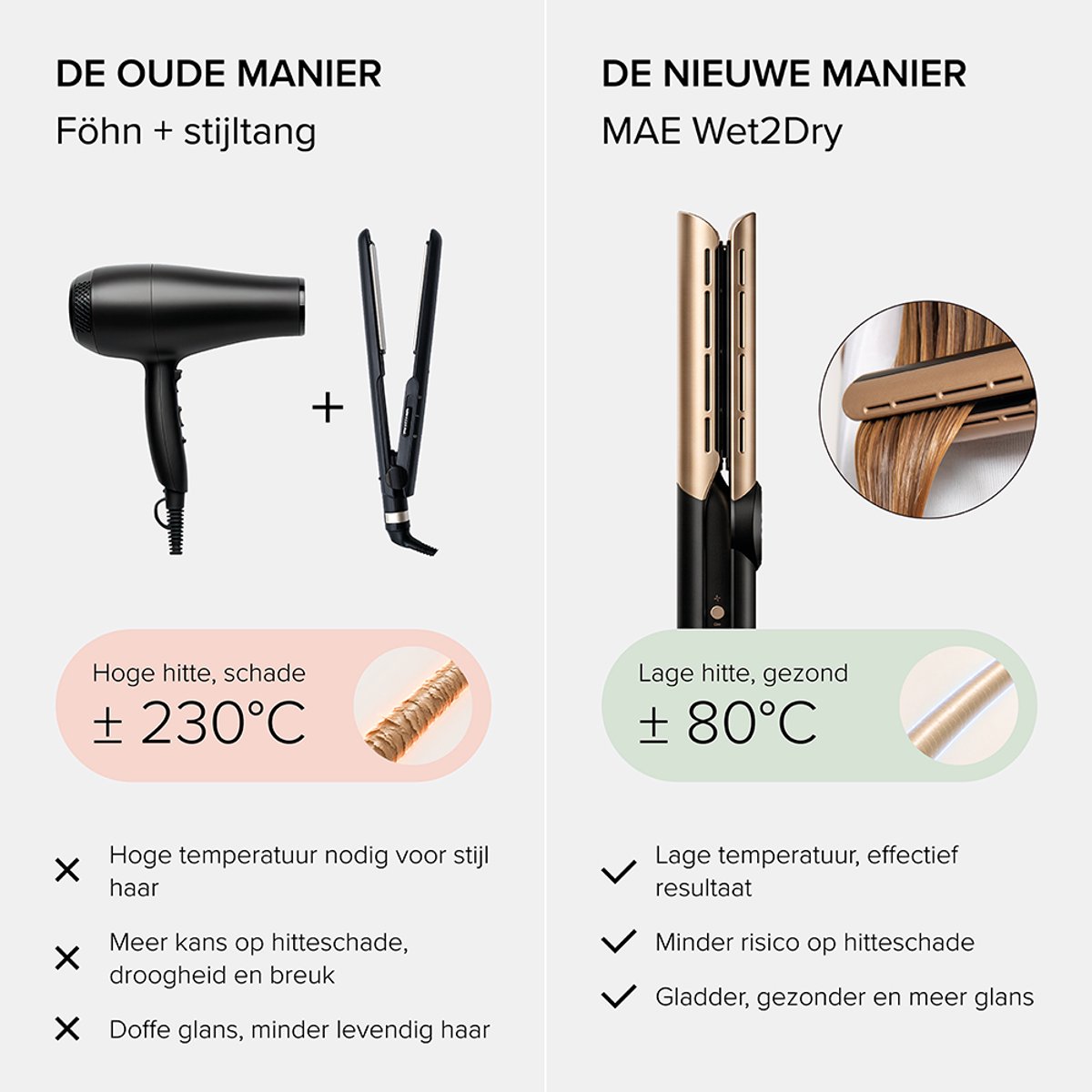 MAE Wet2Dry 2-in-1: föhn en stijltang in één thumbnail 5