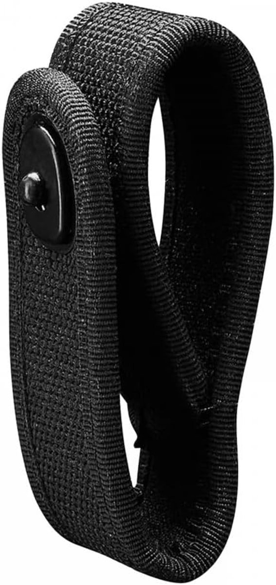SnelShoppen - Handboeien Houder, Tactische Handboeien Tas, Nylon Handboeien Riem met Zwart Veiligheidssluiting, Geschikt voor 2.25 Inch Lijnen