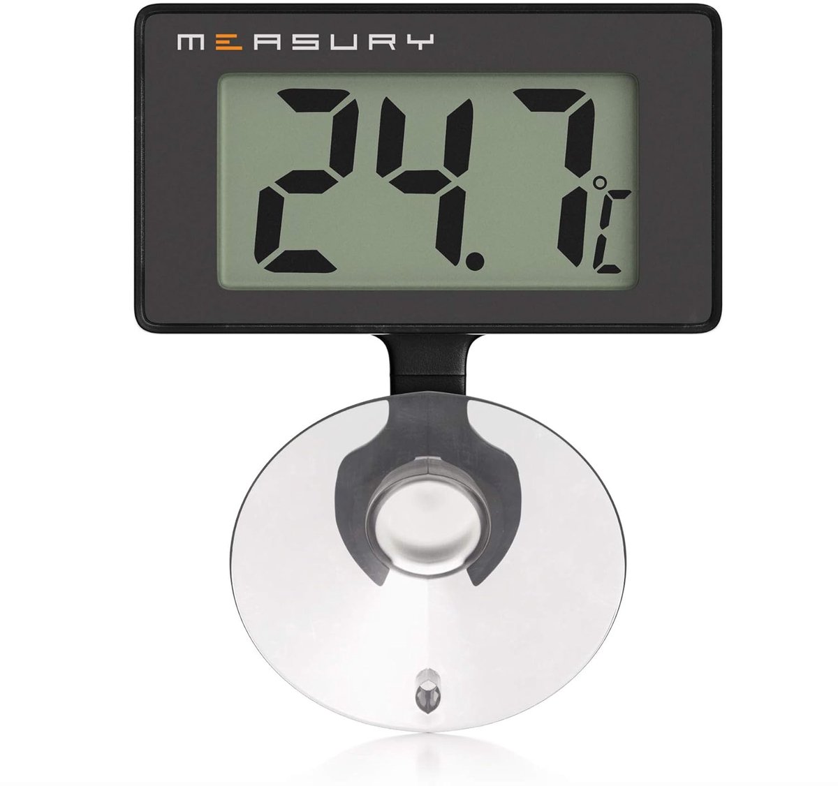 SnelShoppen - MEASURY Aquarium Thermometer TM10 - Digitale Waterdichte Temperatuurmeter voor Aquariums - Nauwkeurige Meting van 0-50 °C met Suction Cu