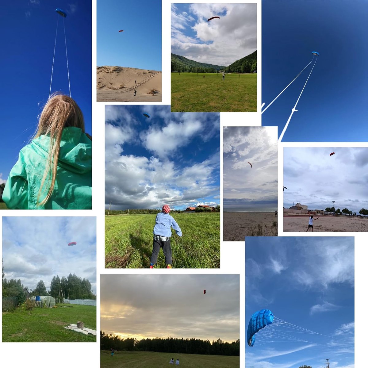 SnelShoppen - 100 inch Double Line Parafoil Kite - Groene Vlieger voor Kinderen en Volwassenen - Stevige Fiberglass en Polyester, Perfect voor Buiten,