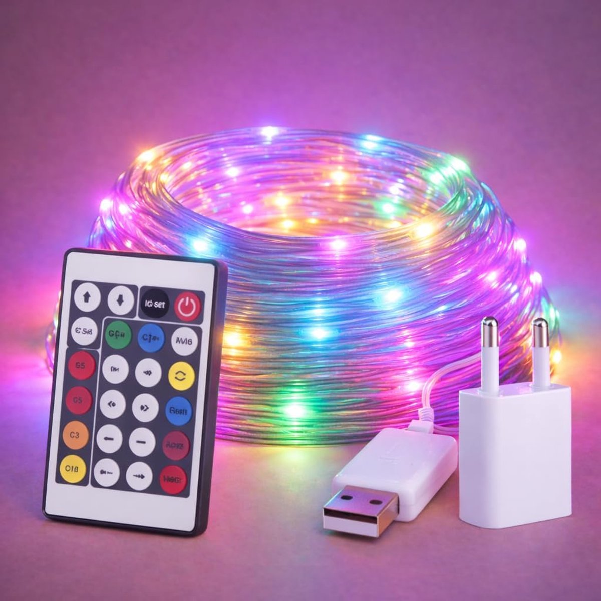 SnelShoppen - LED Fairy Lights Buiten 15m RGB Kleurveranderende Tuinverlichting IP65 Waterdicht voor Patio's, Tuinen en Feesten