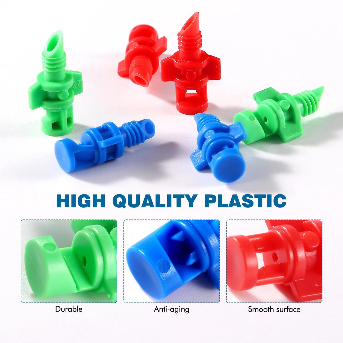 SnelShoppen - 150Pcs Mini Sprayers Micro Sprinklers 90/180/360 Graad Micro Water Spray Nozzle Irrigatie Systeem voor Tuin Hydroponics en Tuinirrigatie